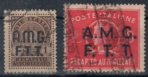 TRIESTE A 1947-49 Recapito autorizzato 2v us - Picture 1 of 1