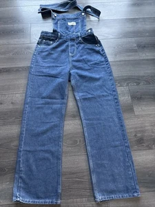 Mono vaquero vintage Nike Pro cremallera lateral denim raro para mujer talla M - Imagen 1 de 11