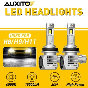 AUXITO H11 H8 H9 LED Headlight Bulbs High Low Beam Lamp 6000K White Upgrade 2022 - Picture 1 of 12