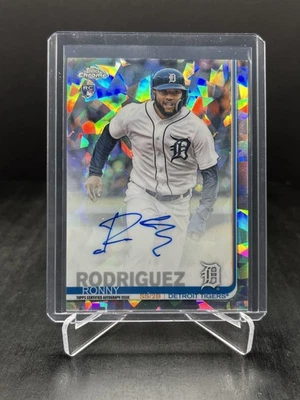 2019 Topps Chrome Sapphire Ronny Rodriguez RC Rookie Autograph Auto #CSA-RR - Image 1 of 2