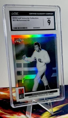 2016 Leaf Muhammad Ali Immortal Collection #03 CGC 9 MINT The Goat - Image 1 of 3