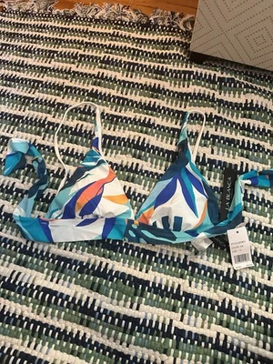 La Blanca Multi Colored Bikini Top New With Tags Size 10 - Image 1 of 4