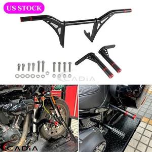 Barra de choque de carretera alforjas protectores marco deslizante para Harley Low Rider ST FXLRST - Imagen 1 de 9