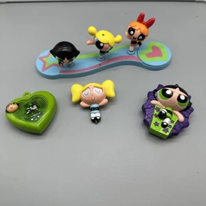 Vintage Powerpuff Girls Cartoon Network Spielzeug Lot U-Bahn Burger King 2000 - Bild 1 von 5
