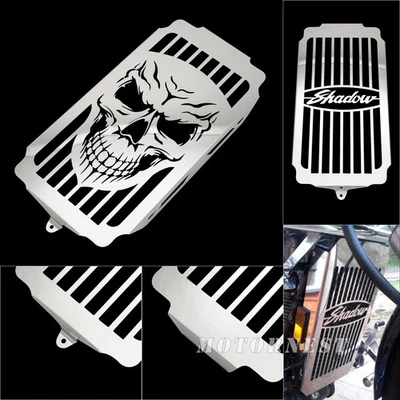 Cubierta protectora de parrilla de radiador cromada para Honda VT 1100 Shadow/Spirit/Sabre 1987-07 Foto 1 de 4