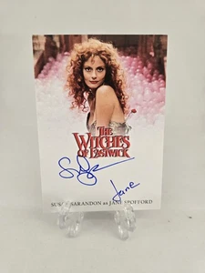 Susan Sarandon signierte Die Hexen von Eastwick INDIVIDUELLE Karte! JSA COA - Bild 1 von 2