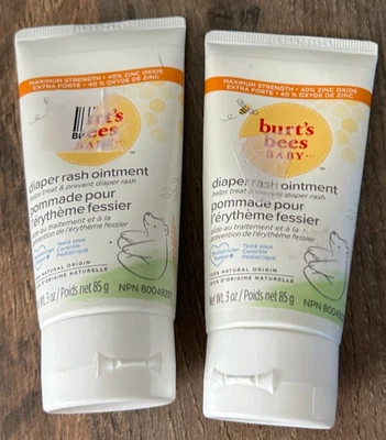 Ungüento para erupción de pañal para bebé Burt's Bees 3 oz-2 tubos Foto 1 de 2