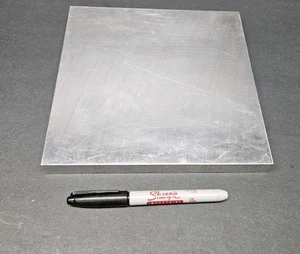 3/4" Thick 8" x 8" Aluminum Plate 6061 .75" ¾" Sheet Bar Stock Machinist Scrap  - Picture 1 of 4