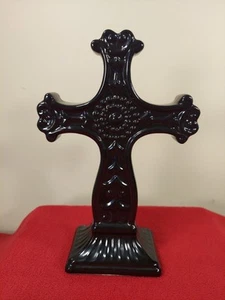 Crucifijo 8.5" Cerámica Esmaltada Cruz Negro - Imagen 1 de 10