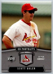 2005 Upper Deck Portraits Scott Rolen St. Louis Cardinals #88