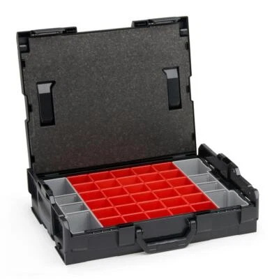 L-Boxx 102 schwarz Werkzeugkoffer mit Deckelpolster und Insetboxen-Set A3 - Bild 1 von 4