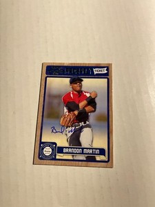 Tampa Bay Rays BRANDON MARTIN Signed Card