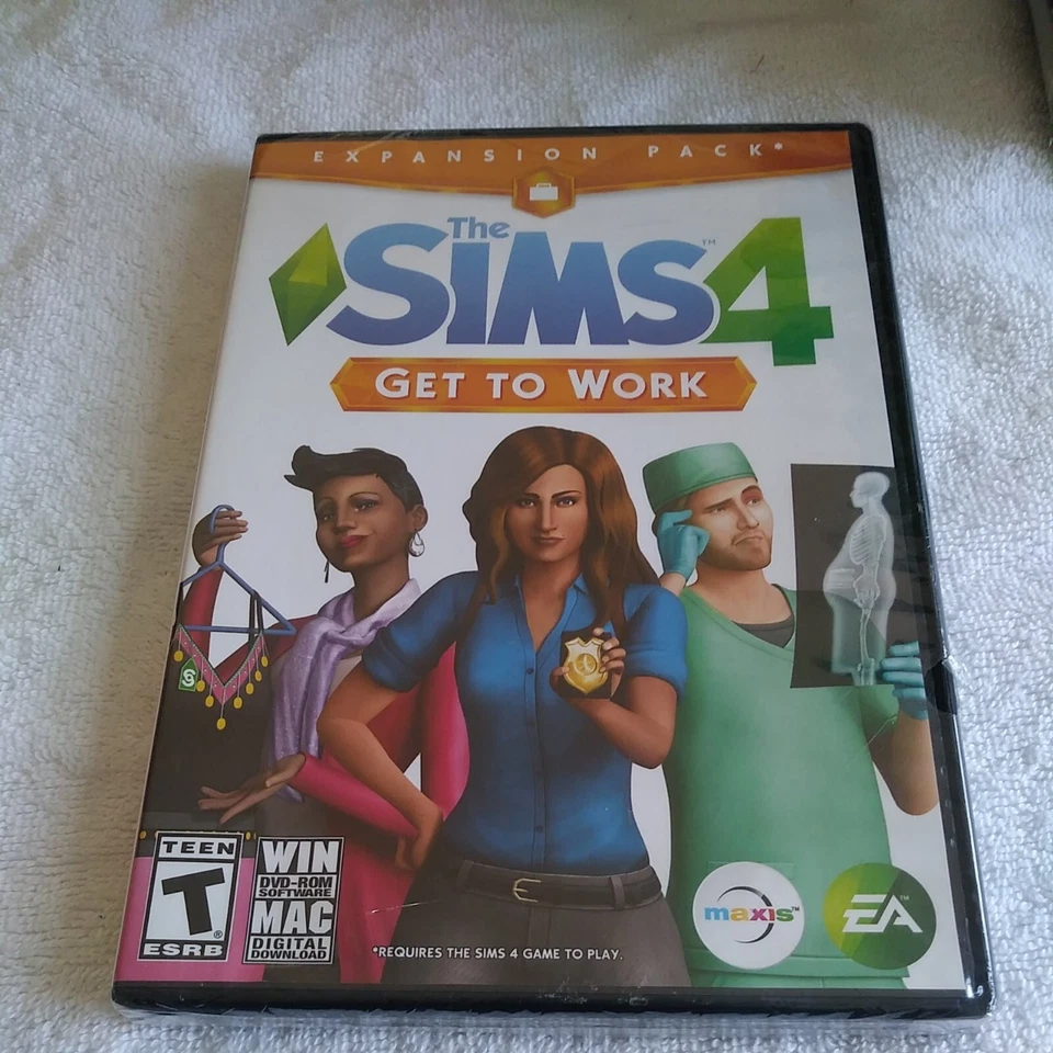 WIN / MAC The Sims 4 GET TO WORK - BRAND NEW SEALED - Image 1 of 2