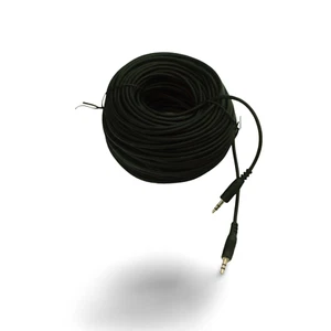 100ft 3.5mm Aux Cord Male to Male Stereo Audio Cable - Black - Picture 1 of 1