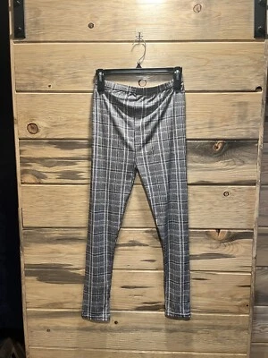New) check design leggings / Gray / Small - Image 1 of 2