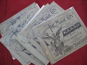 orig 1894 MAGIC CITY Chicago World's Fair Plaisance Arts Book #11, 12, 13, 14 18 - Picture 1 of 19
