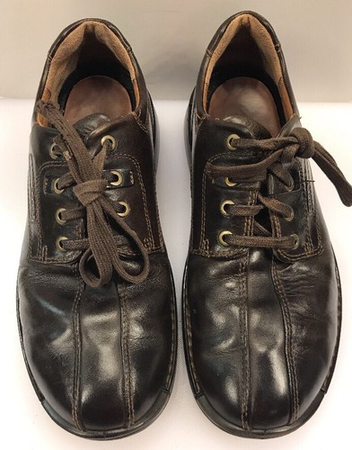 Oxford ECCO uomo 41 EU 7 7.5 US Fusion punta bicicletta cucita casual da passeggio marrone