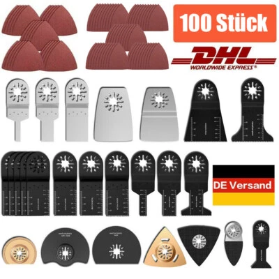 SPRIEGEN 100 Sägeblatt Zubehör Set Multitool für Fein Bosch Makita Multifunktionswerkzeug