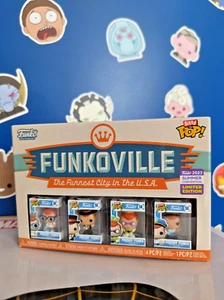 Funko Freddy Bitty Pop! Funkoville Set Von 4 Paket Exclusive Comic-Con Sdcc - Bild 1 von 12