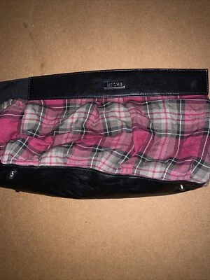 Classic Tori Miche Shell Flannel Plaid Deep Rose Color - Image 1 of 4