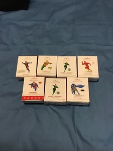 Hallmark - 7 Superhero Miniature ornaments - Justice League, Ant-Man - etc.- MIB - Picture 1 of 1