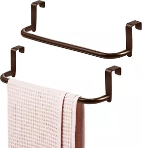 2 Pieces Metal Towel Bar Kitchen Cabinet Towel Rack Strong Steel Towel Bar Rack - Picture 1 of 3