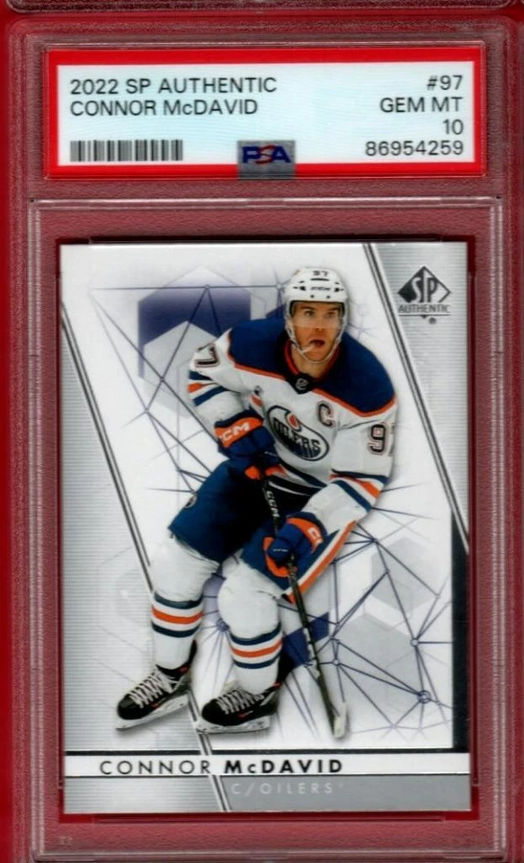 2022-23 SP AUTHENTIC CONNOR MCDAVID #97 PSA 10 GEM MINT UPPER DECK UD - Image 1 of 1