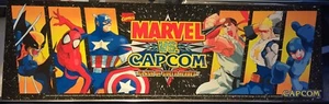 Marpa arcade Marvel vs Capcom 26""x8"" (ALTA RESOLUCIÓN) - Imagen 1 de 7