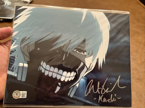 Austin Tindle Auto - TOKYO GHOUL "Ken Kaneki" Signed 8x10 BAS COA Bam ANIME Box Cover