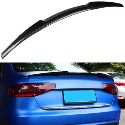 Carbon Fiber Rear Upper Spoiler Wing For 2013-2016 Audi A4 Quattro Sedan - Image 1 of 4