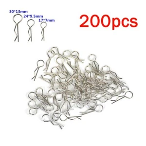 200X For 1/10 1/8 1/16 RC Cars Parts Shell Body R Buckles Fixed Clips Pins Latch - Picture 1 of 8