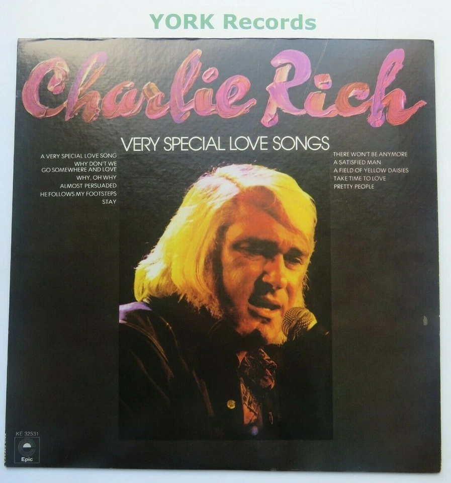 CHARLIE RICH - Very Special Love Songs - Excellent Con LP Record Epic KE 32531 - Image 1 of 1