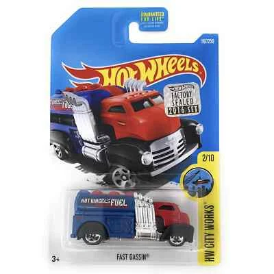 City Works 2016 Hot Wheels - gas rápido (rojo) #167 Foto 1 de 3