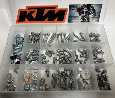 178pc Late Model KTM Husqvarna Husaberg Bolt Kit Dirtbike MX Off-Road - Image 1 of 4
