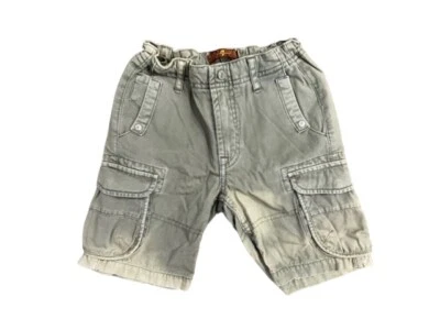 7 Para Todo Hombre Tipo Niño Fade Lavado Ácido Carga Pantalones Cortos Cintura Ajustable Excelente Estado Foto 1 de 4