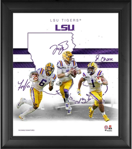 LSU Tigers Framed 15" x 17" 2021 Franchise Foundations Collage Cover