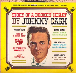 1962 Johnny Cash Story of a Broken Heart Album Spectrum Records SDLP-610-A - Foto 1 di 3