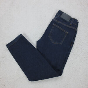 Closed Jean Femme 26 S Bleu Brut Baker Long Slim Coton Stretch Made in Italy Zip