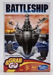 BATTLESHIP Grab and Go Board Game, Portable for 2 Players, Travel Size - Picture 1 of 2