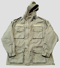 Willis & Geiger Bush Poplin Jacket Mens Med Safari Military Removable Hood