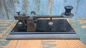 Large Antique Vintage Morse Code Telegraph Spark Key - Photo 1/11