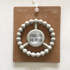NEW Teether BPA free Silicone “Shoot For The Moon” Lila & Jack 3M+ Baby Teething - Picture 1 of 5