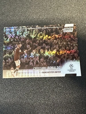 2021 Topps Stadium Club Chrome UEFA UCL Cristiano Ronaldo /75 #7 Sepia Prism - Image 1 of 4