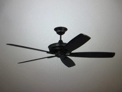 CRAFTMADE Santori 60 in. 6-Speed Reversible Flat Black Finish Ceiling Fan - Image 1 of 4