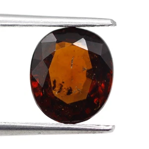 Natural Hessonite Brownish Red Garnet 1.75 Ct Loose Oval Gemstone 8x6 mm - Picture 1 of 10