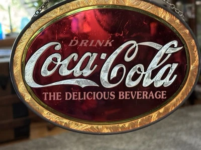 Coca-Cola Distressed Plaque Style Wall Decal Officially Licensed Made In USA - Image 1 of 4