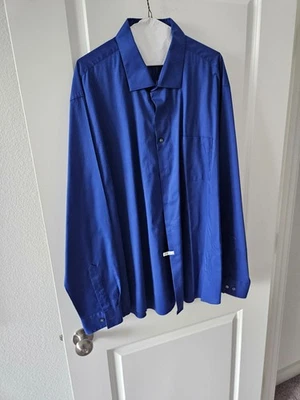 mens van heusen long sleeve button down shirt size 18.5-36/37, see pics - Image 1 of 4