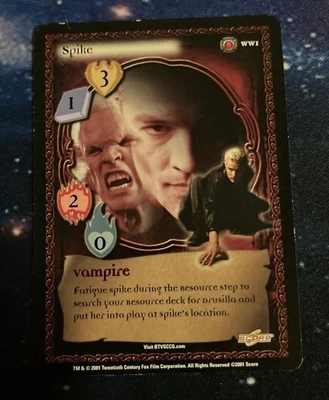 Spike promo - Buffy the Vampire Slayer BTVS CCG WWI WW1 - bonus Quarterstaff - Image 1 of 3