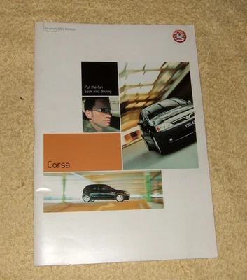 Vauxhall Corsa C Range 2003 No1 , SRi, SXi, Elegance, Club, GLS, Expression - Image 1 of 4