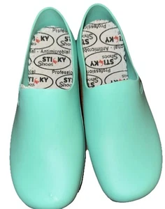 New Sticky Shoes for Women Non Slip Shoes Teal Color Size 5.5 Womens - Picture 1 of 8